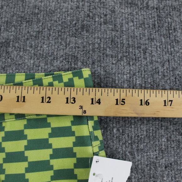 Lisa Says Gah Jeans Women 28 Robyn Wide Leg Vintage Rug Bocce Court Geometric - Picture 11 of 16